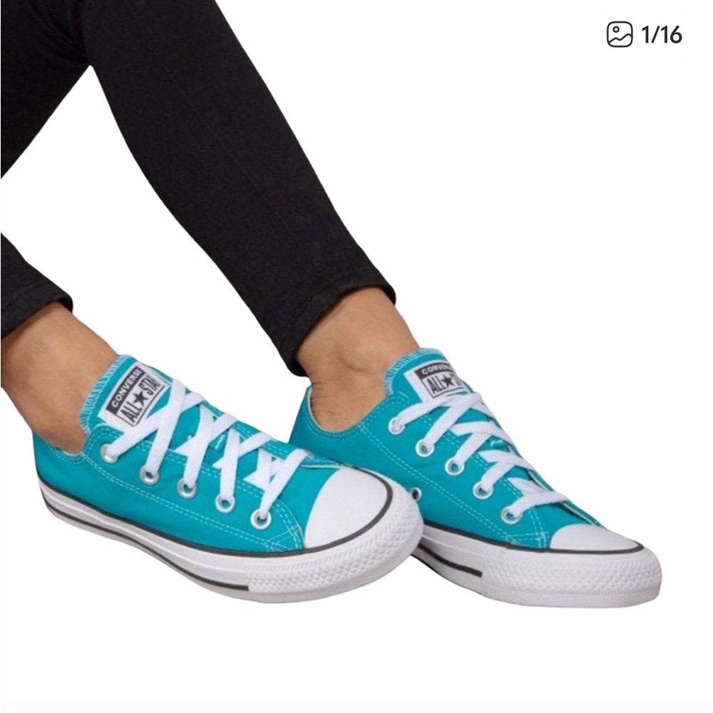 Converse ™️ ✪ Chuck Taylor All Star Ox Sneaker ✪ Turbo Teal ✪ 7 Fits up to 7.5